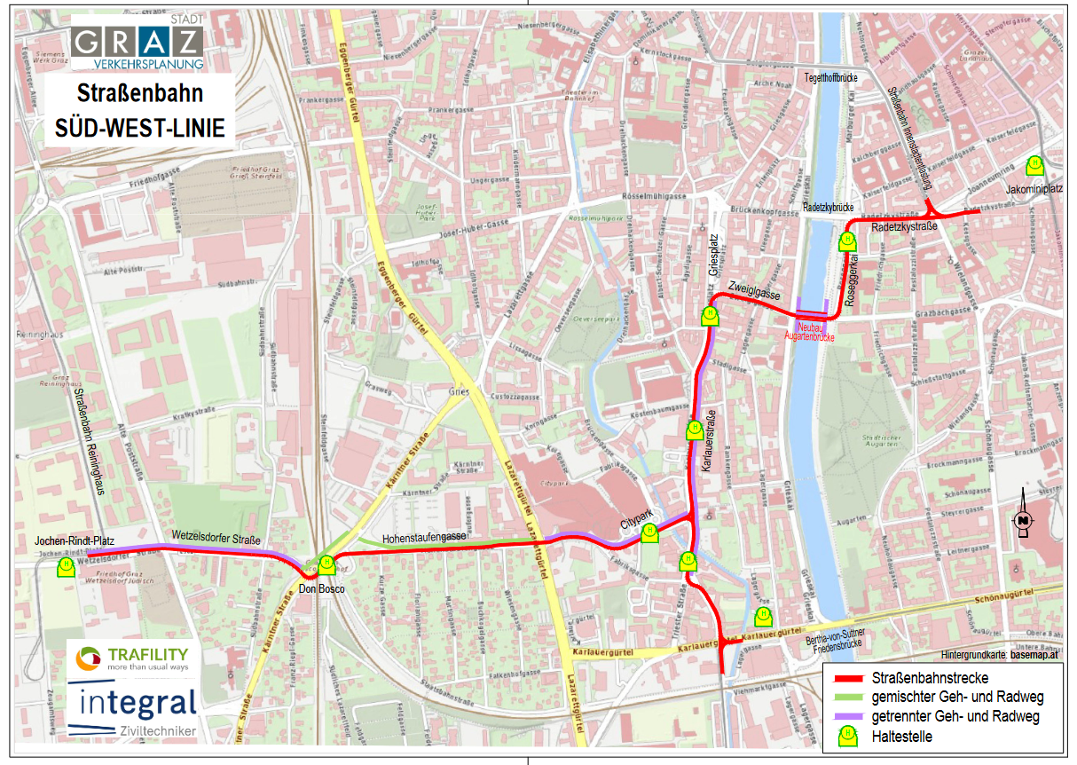 blickinsgruene.at - gries - strassenbahn suedwestlinie