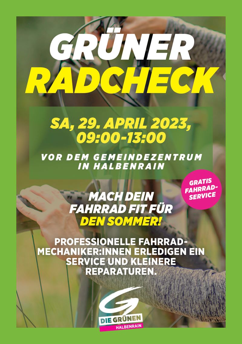 blickinsgruene.at - halbenrain - gruener radcheck