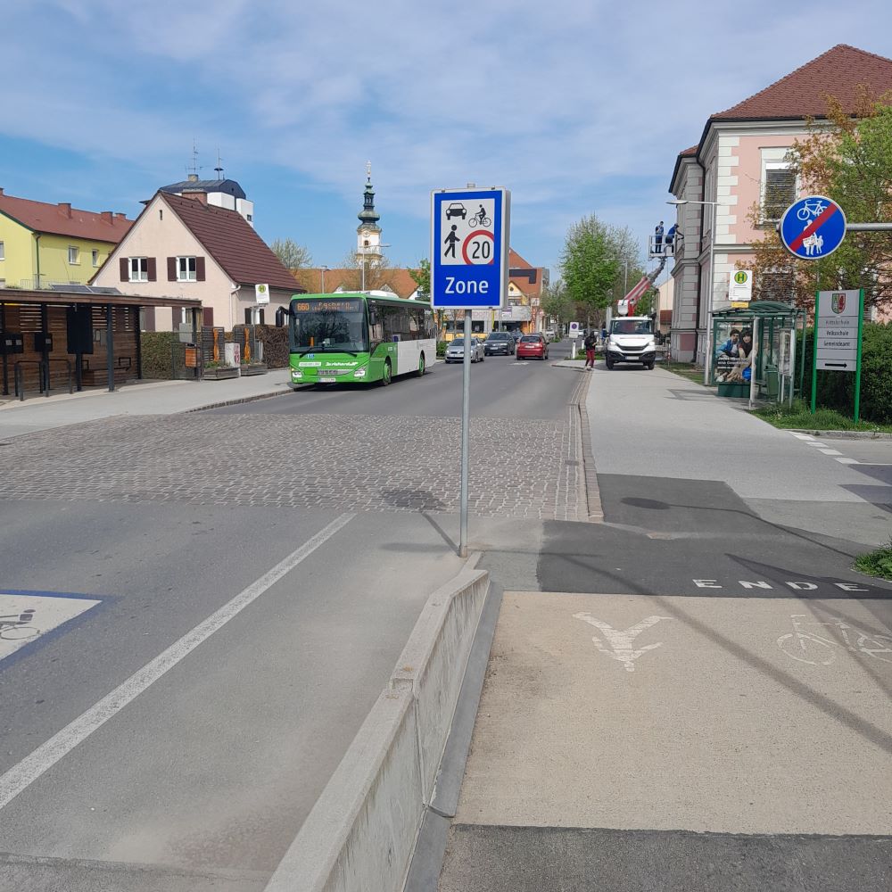 Zu sehen ist: eine Begegnungszone